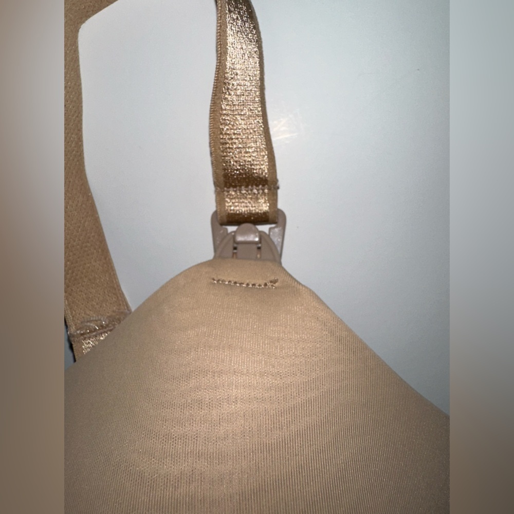 Auden Nursing Bra 36DD Nude Beige Lightly Lined Wireless Racerback Convertible - Picture 5 of 6